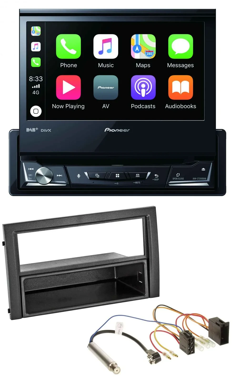 Pioneer DVD Bluetooth DAB USB MP3 Autoradio für Skoda Fabia 2004-2007 6Y Facelif