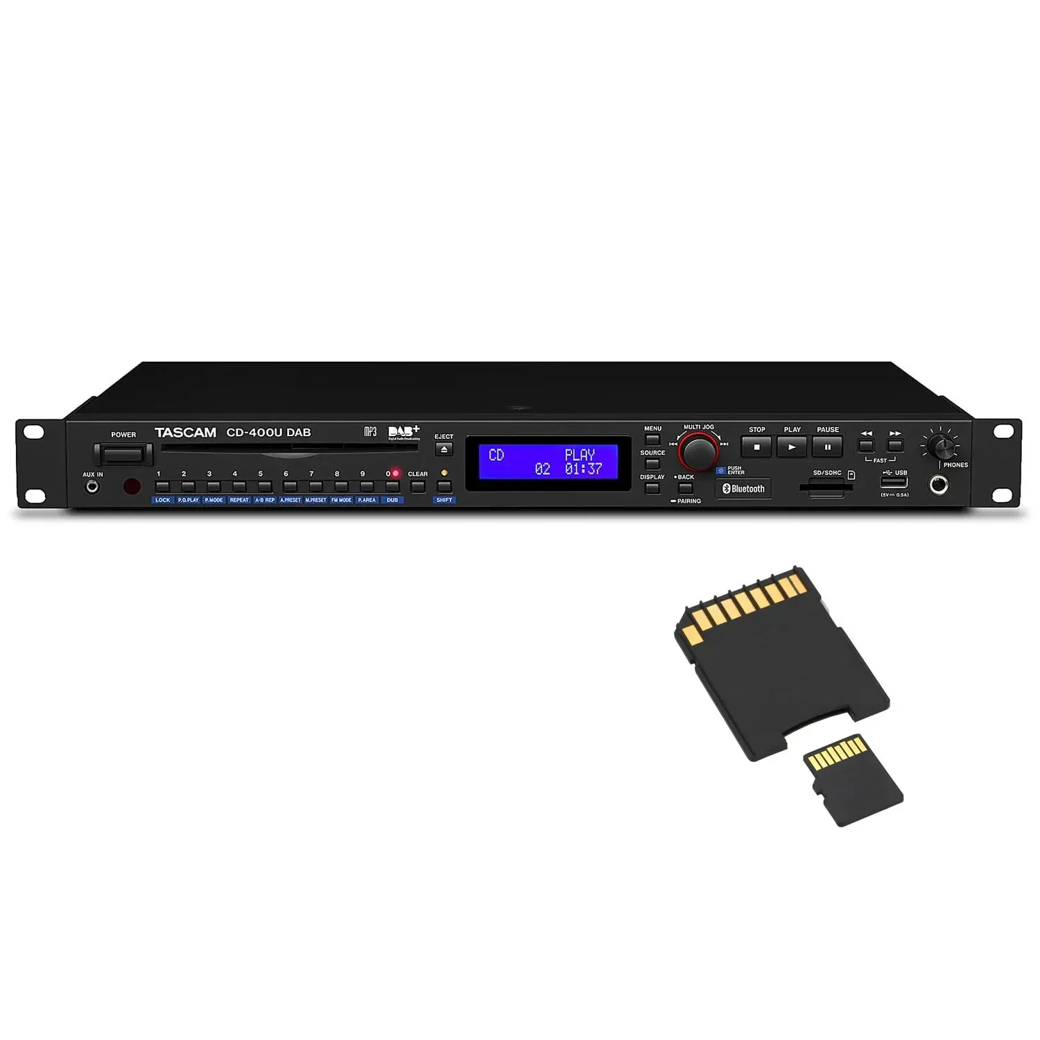 Медиаплеер TASCAM CD400UDAB CD, USB, Bluetooth, SD