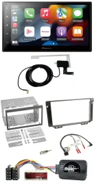 Автомагнитола Pioneer 2DIN USB Bluetooth DAB для Land Rover Freelander (с 2004), совместима с кнопками на руле