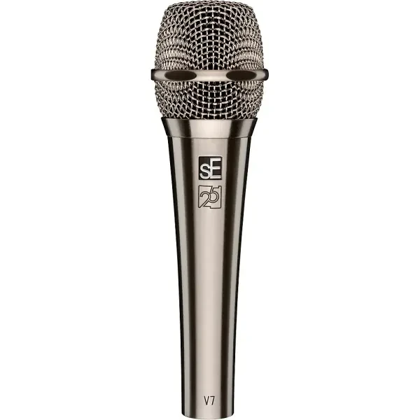 sE Electronics V7 Studio-Grade Supercardioid Handheld Microphone 25th Ann Nickel