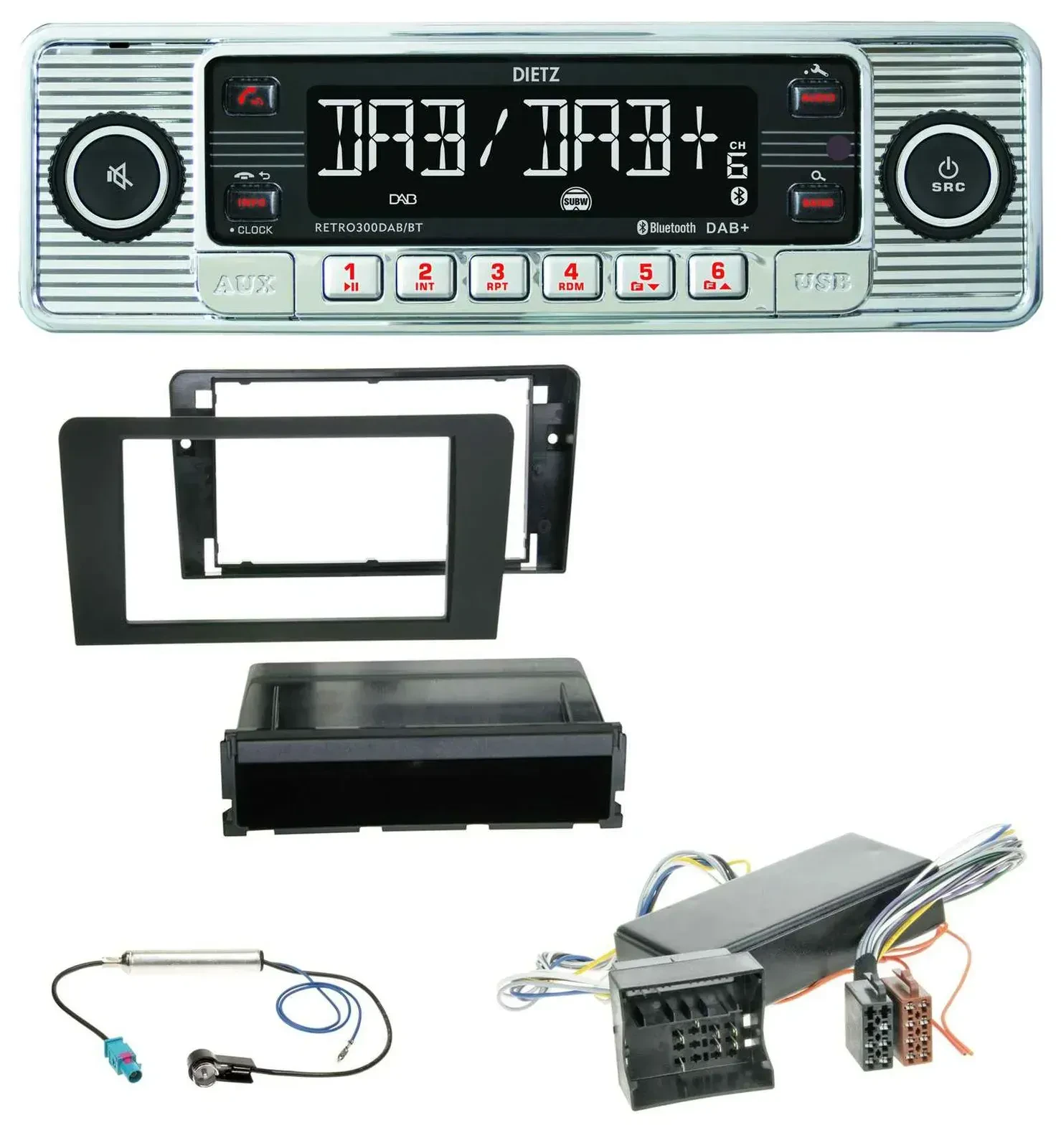 Dietz Bluetooth MP3 DAB USB Autoradio für Audi A3 06-12 8P Symphony Bose Aktivsy