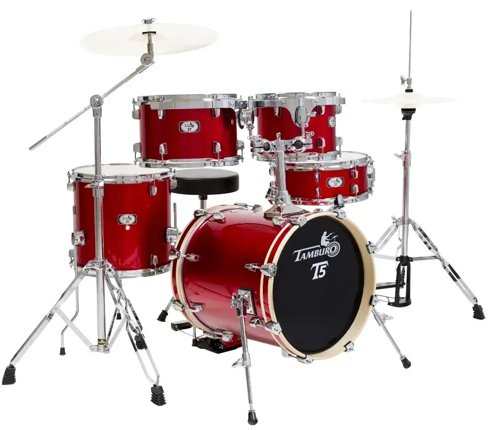 Ударная установка акустическая TAMBURO T5NCR22BRDSK Bright Red Sparkle