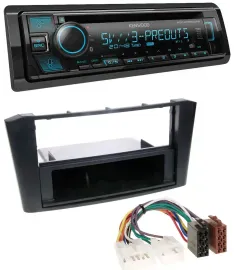 Автомагнитола для Toyota Avensis T25 (2003–2009) Kenwood Bluetooth, USB, CD, MP3, DAB