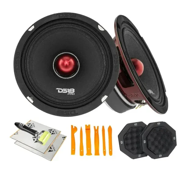 DS18 PRO-X6.4BM | 6.5” Mid-Range Loudspeakers + Accessories