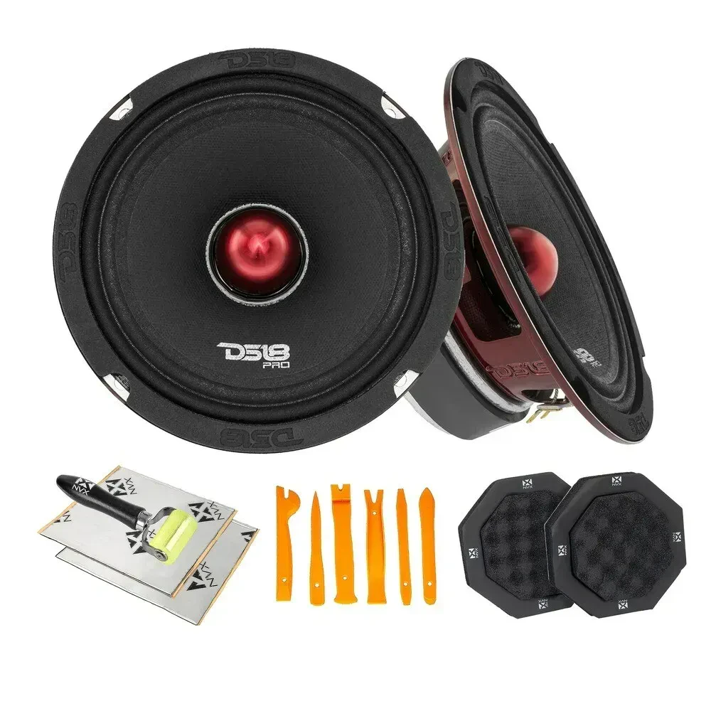Среднечастотный динамик DS18 PRO-X6.4BM 6.5" (набор, пара) с аксессуарами