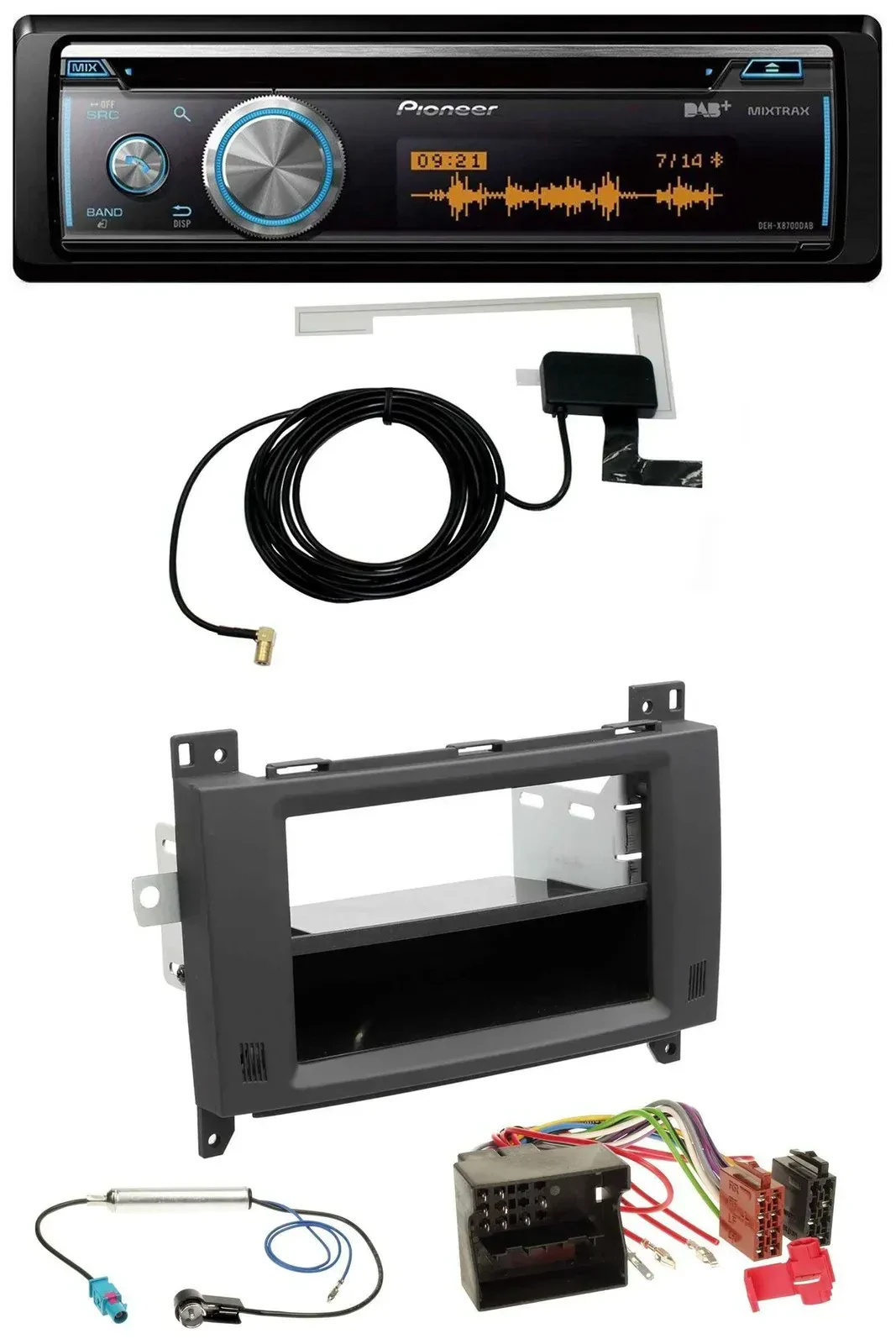 Автомагнитола Pioneer Bluetooth DAB MP3 USB CD для Mercedes Vito/Viano (2006–2014)