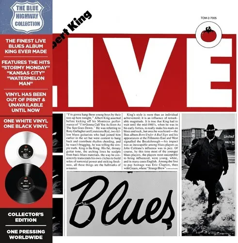 Виниловая пластинка Albert King - Albert Live [New Vinyl LP] Colored Vinyl, Ltd Ed, White, Rmst, Del