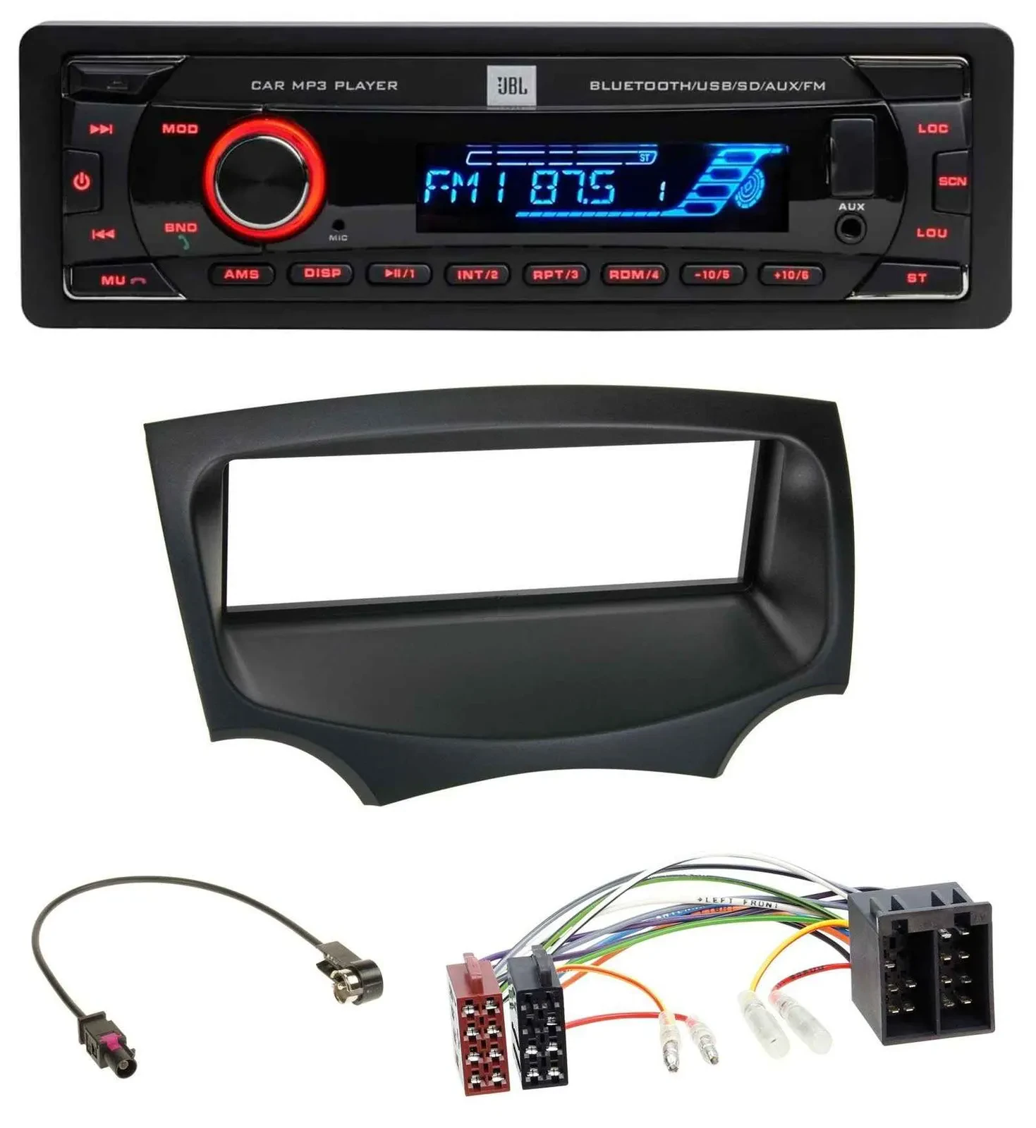 JBL AUX MP3 USB Bluetooth SD Autoradio für Ford Ka (RU8, ab 2008)