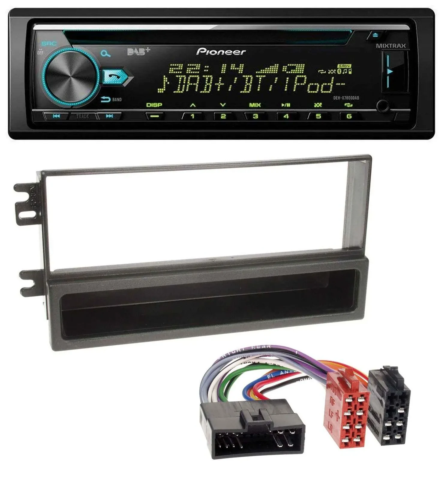 Pioneer DAB MP3 CD USB Bluetooth Autoradio für Kia Sportage I (2000-2005)