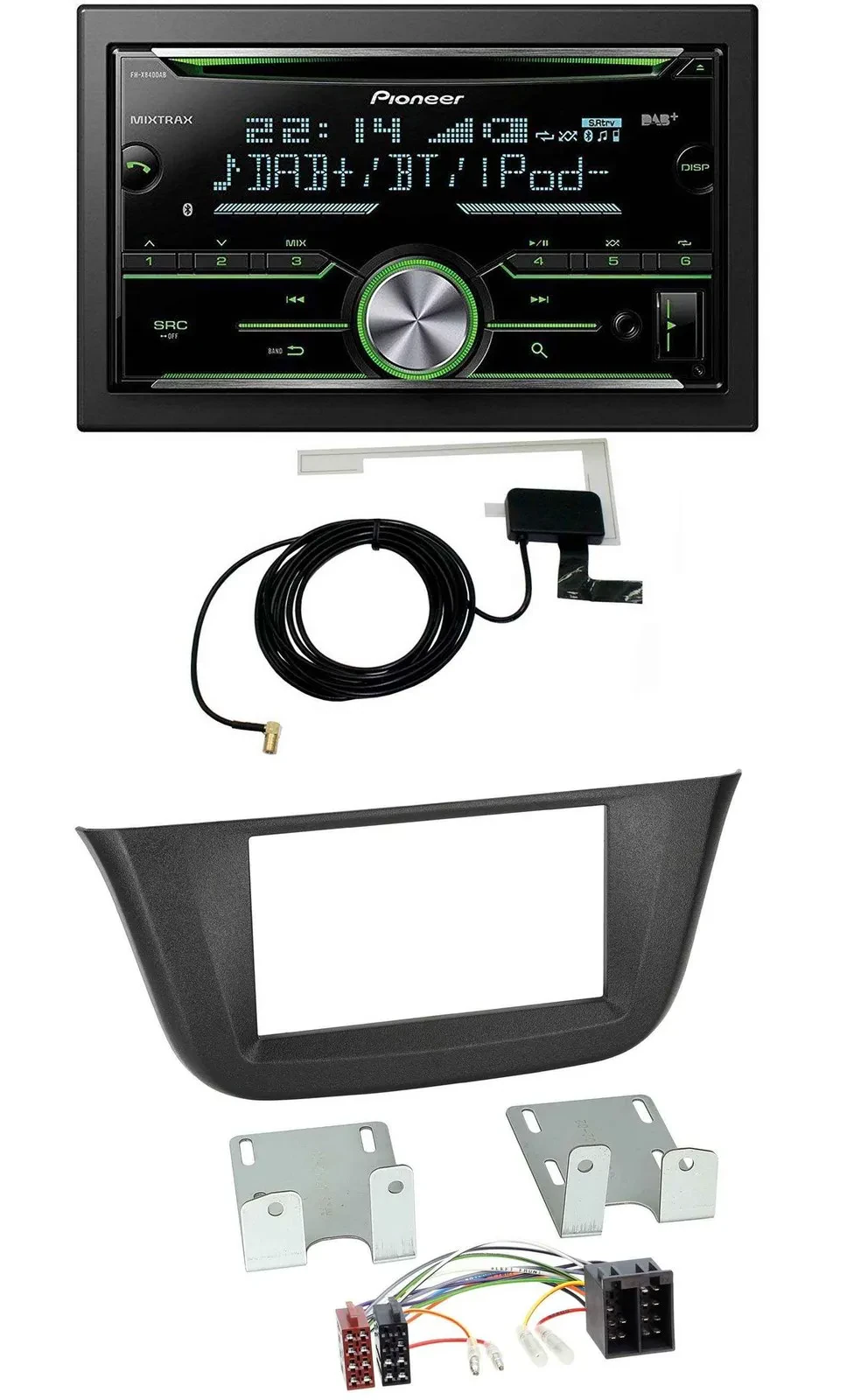 Автомагнитола для Iveco Daily Pioneer 2DIN, CD, USB, MP3, Bluetooth, DAB