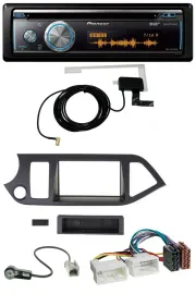 Автомагнитола для Kia Picanto (с 2011, Start-Stop) Pioneer Bluetooth DAB MP3 USB CD