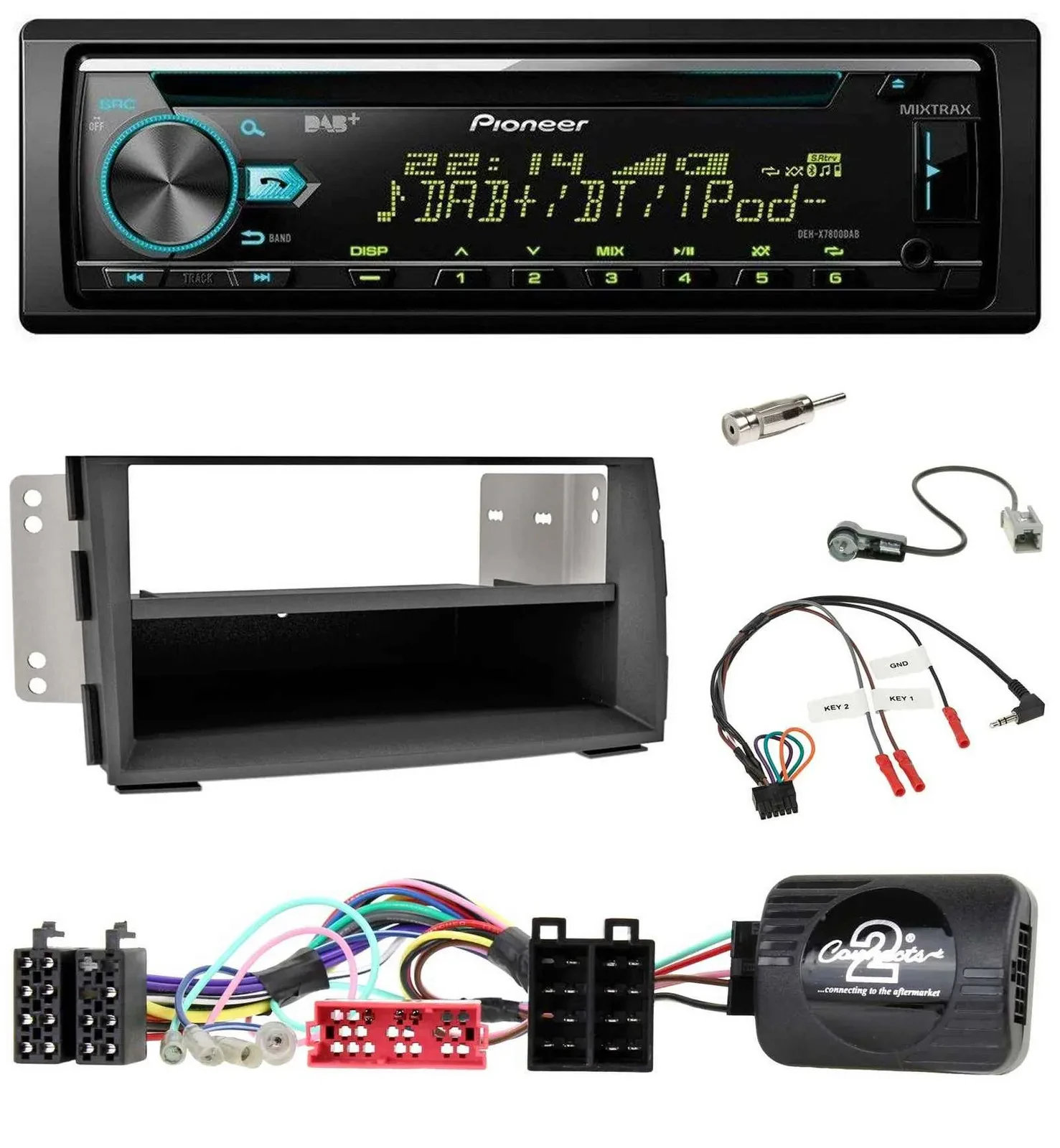 Автомагнитола для Kia Venga (2010–2019) Pioneer DAB, CD, USB, Bluetooth