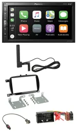 Pioneer USB 2DIN Bluetooth DAB MP3 Autoradio für Fiat 500X ab 2016 klavierlack s
