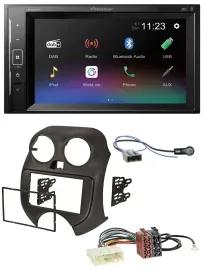 Pioneer DAB MP3 2DIN Bluetooth USB Autoradio für Nissan Micra (10-13)