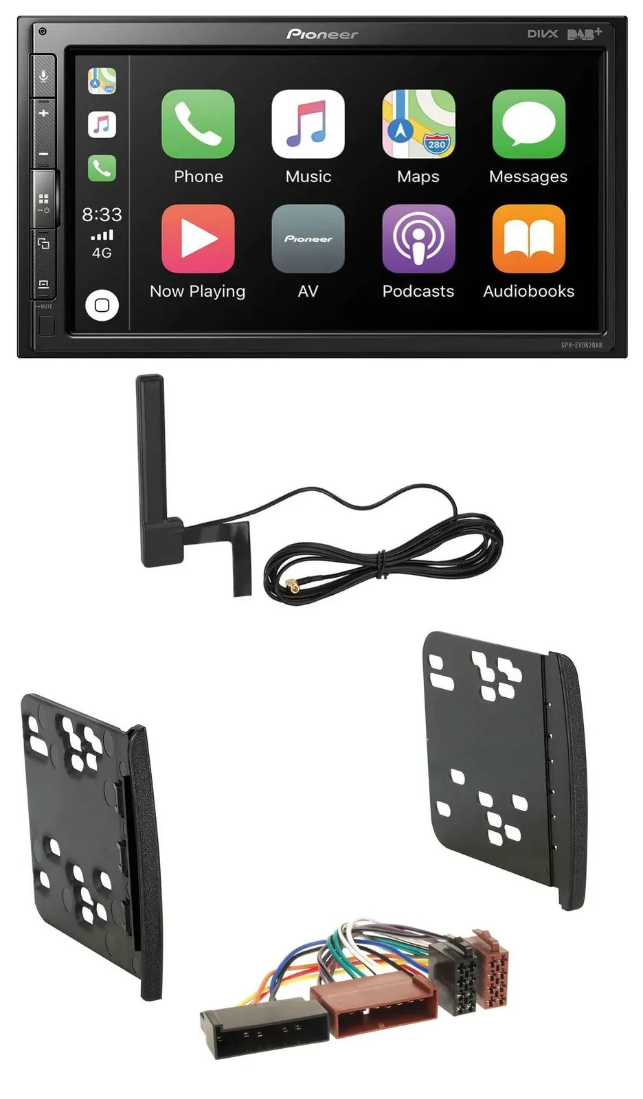 Pioneer USB 2DIN Bluetooth DAB MP3 Autoradio für Ford Cougar Fiesta Focus Galaxy