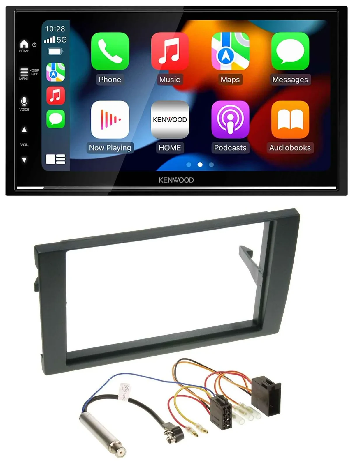 Kenwood DAB USB Bluetooth 2DIN MP3 Autoradio für Audi A4 B6 B7 2001-2008 ISO