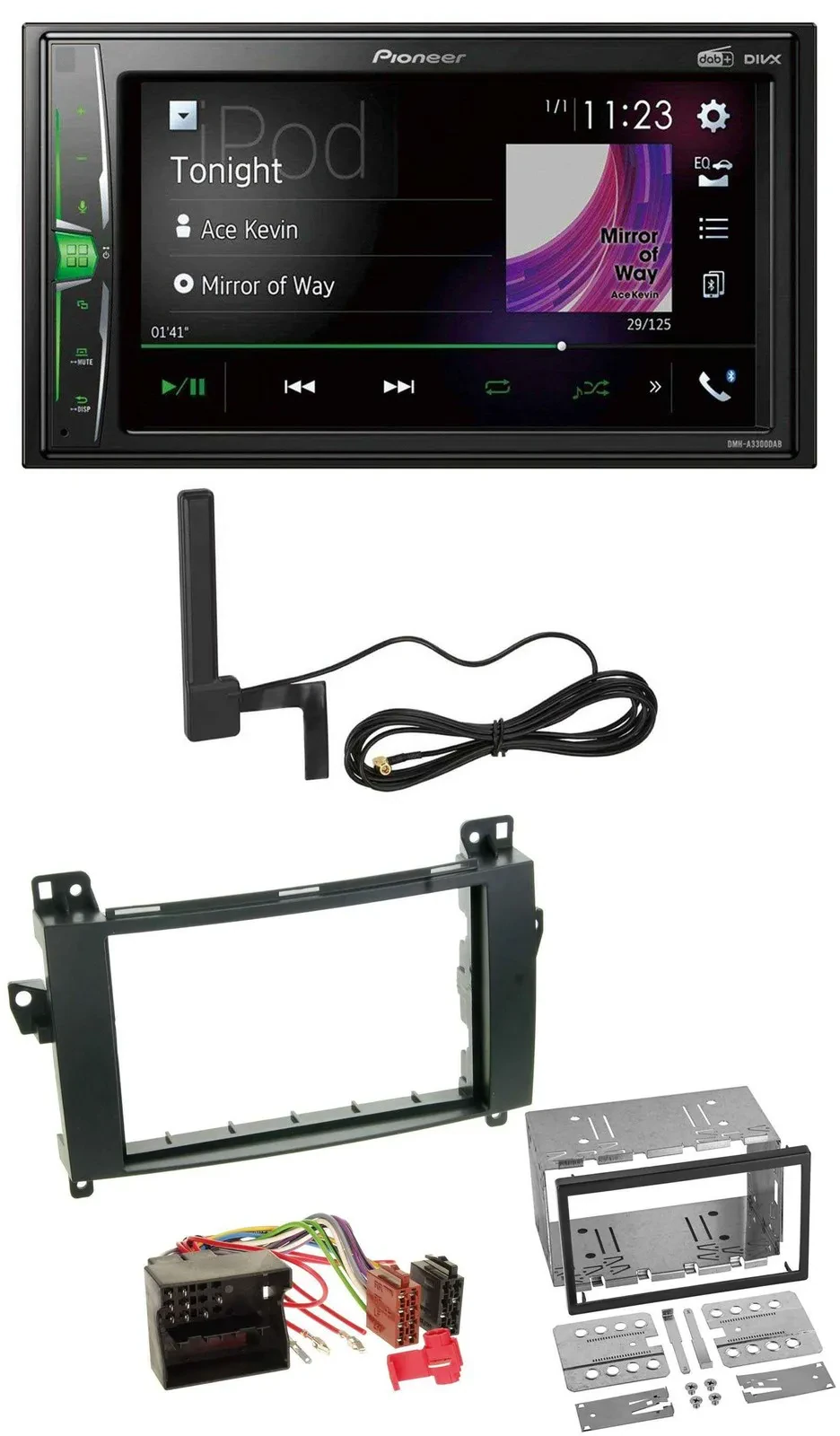 Pioneer MP3 DAB AUX 2DIN Bluetooth Autoradio für Mercedes Viano Vito W639 06-14