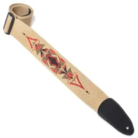 Ремень для гитары Henry Heller David Hale HDH-04 2", хлопок, вышивка