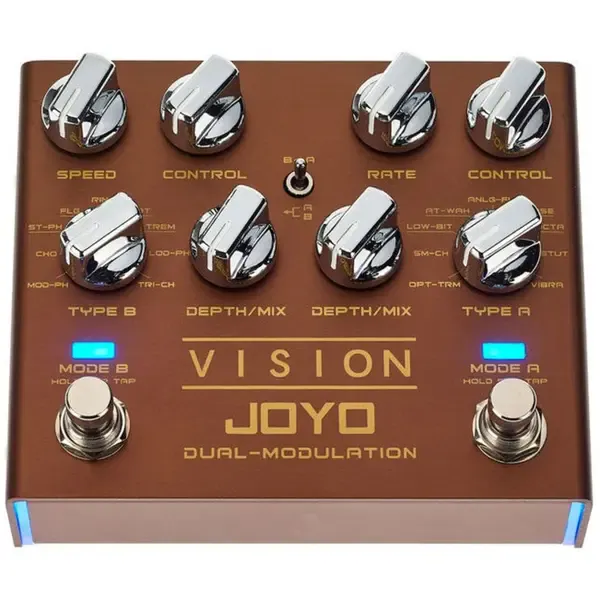 Педаль эффектов для электрогитары Joyo R-09 Vision Dual Modulation