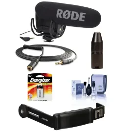 Rode Rode Microphones VideoMic Pro with Rycote Lyre Shockmount - Bundle with 10'