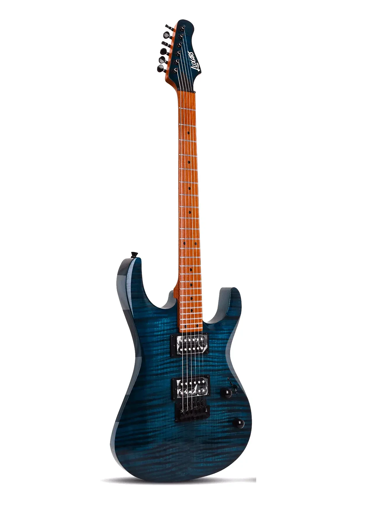 Электрогитара Luxars S-G37-TBL Transparent Blue