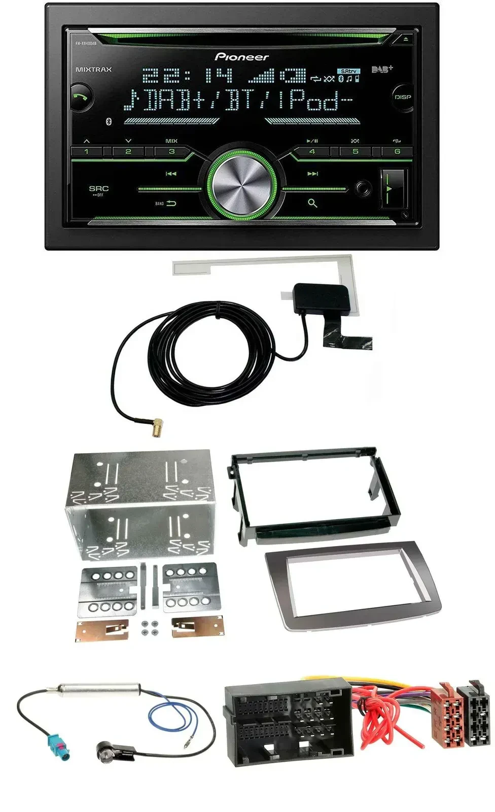 Автомагнитола для Alfa Romeo Mito Pioneer 2DIN, CD/USB/MP3, Bluetooth, DAB