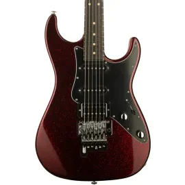 Suhr PT Custom HSS Pete Thorn Signature Electric Guitar, Ebony FB, Red Sparkle