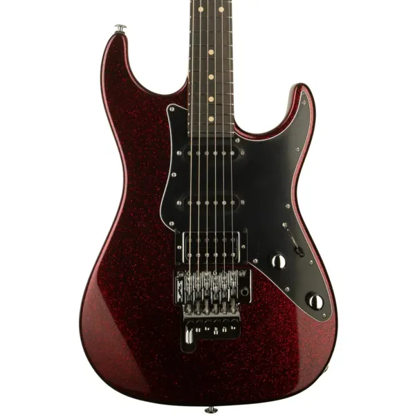 Suhr PT Custom HSS Pete Thorn Signature Electric Guitar, Ebony FB, Red Sparkle