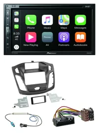 Pioneer DVD 2DIN MP3 DAB Bluetooth USB Autoradio für Ford Focus (2011-2014)