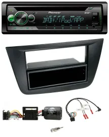Автомагнитола Pioneer CD, USB, MP3, DAB, поддержка кнопок на руле, для Seat Altea/Toledo (2004–2009), черная