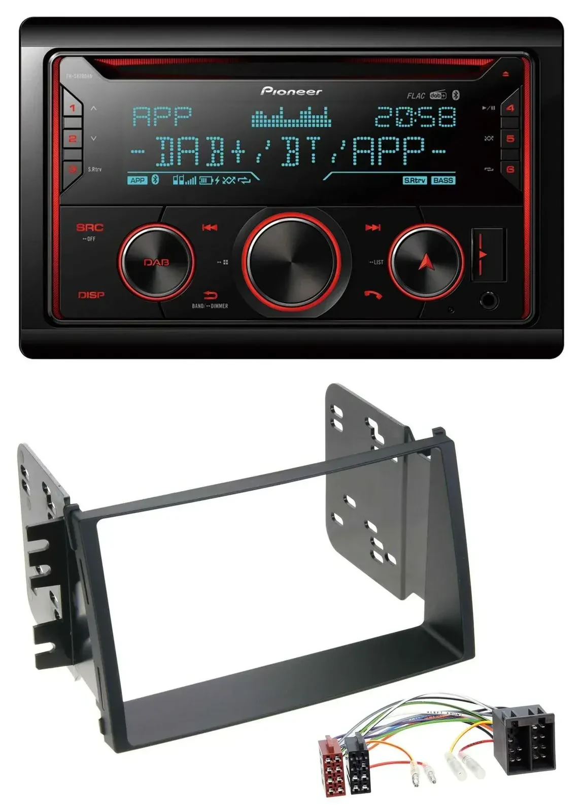 Автомагнитола для Kia Soul (AM, 2008–2011) Pioneer 2-DIN, DAB, Bluetooth, USB, CD