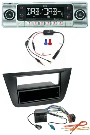 Dietz DAB USB MP3 Bluetooth Autoradio für Seat Toledo Altea ab 05 schwarz