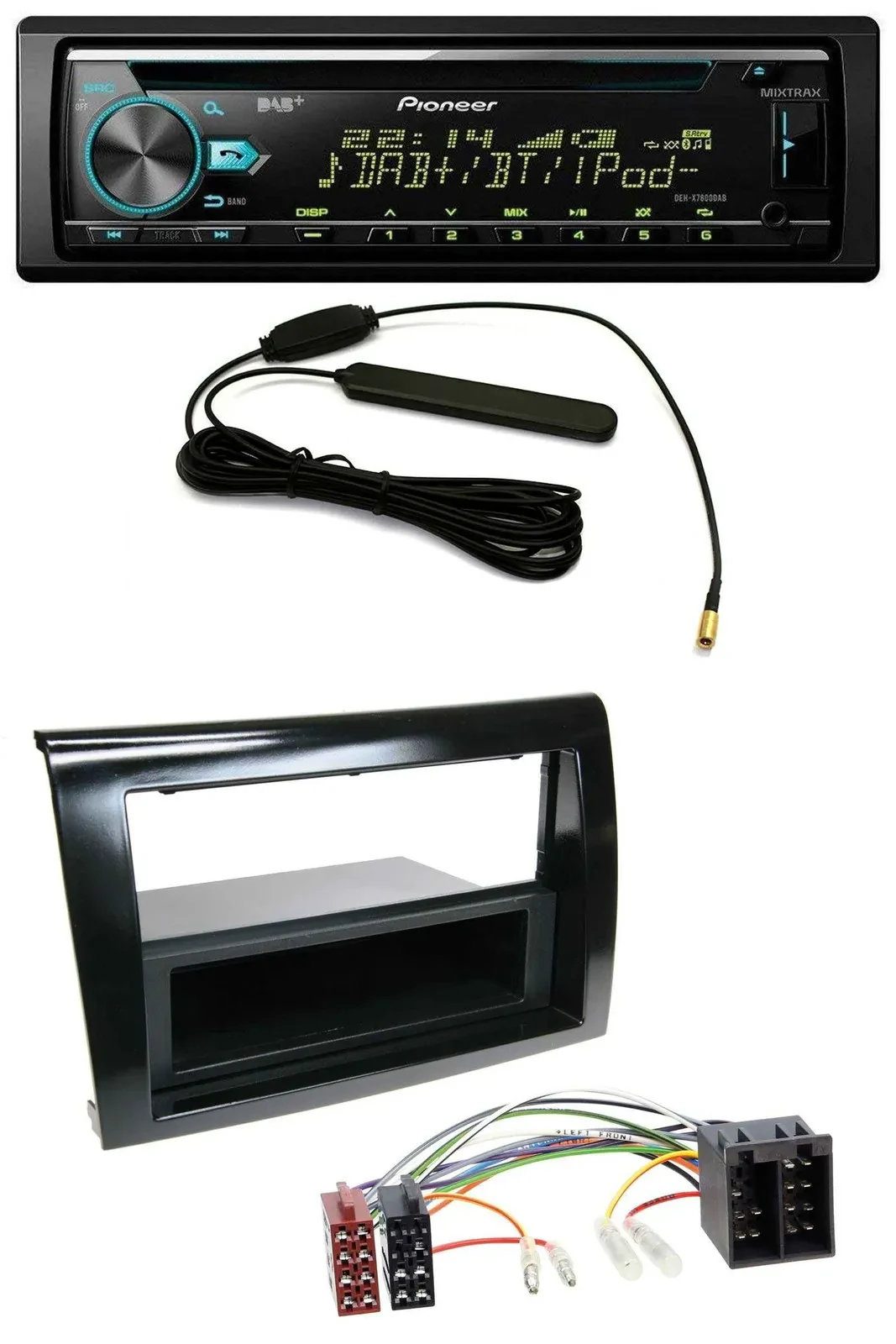 Автомагнитола Pioneer CD/MP3, USB, AUX, DAB для Fiat Bravo (с 2007)