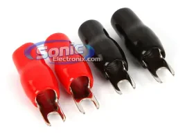 Stinger SPT5124 PRO Series Crimp-on 4 AWG Spade Terminals w/ #8 Openings