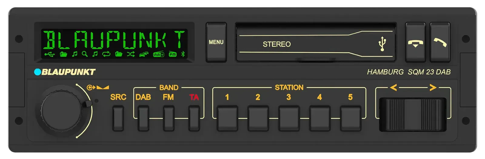 Blaupunkt Hamburg SQM 23 DAB MP3-Autoradio Bluetooth DAB USB iPod