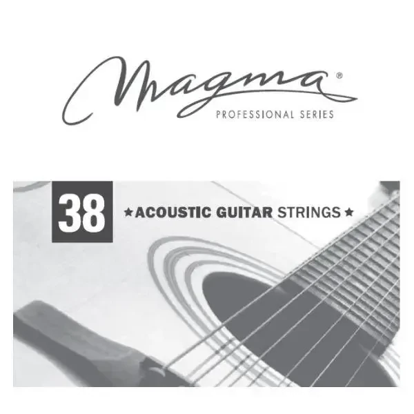Струна одиночная для акустической гитары Magma Strings GA038PB Phosphor Bronze 038