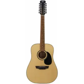 Акустическая гитара 12-струнная Jet Guitars JD-255/12 Dreadnought Open Pore Natural