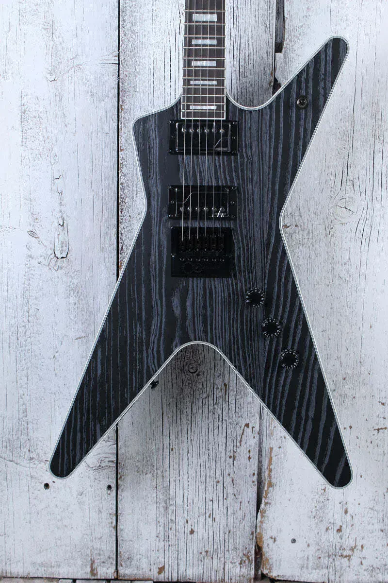 Dean Custom Run ML Electric Guitar #99 of 100 ML Sandblasted Grey with Case