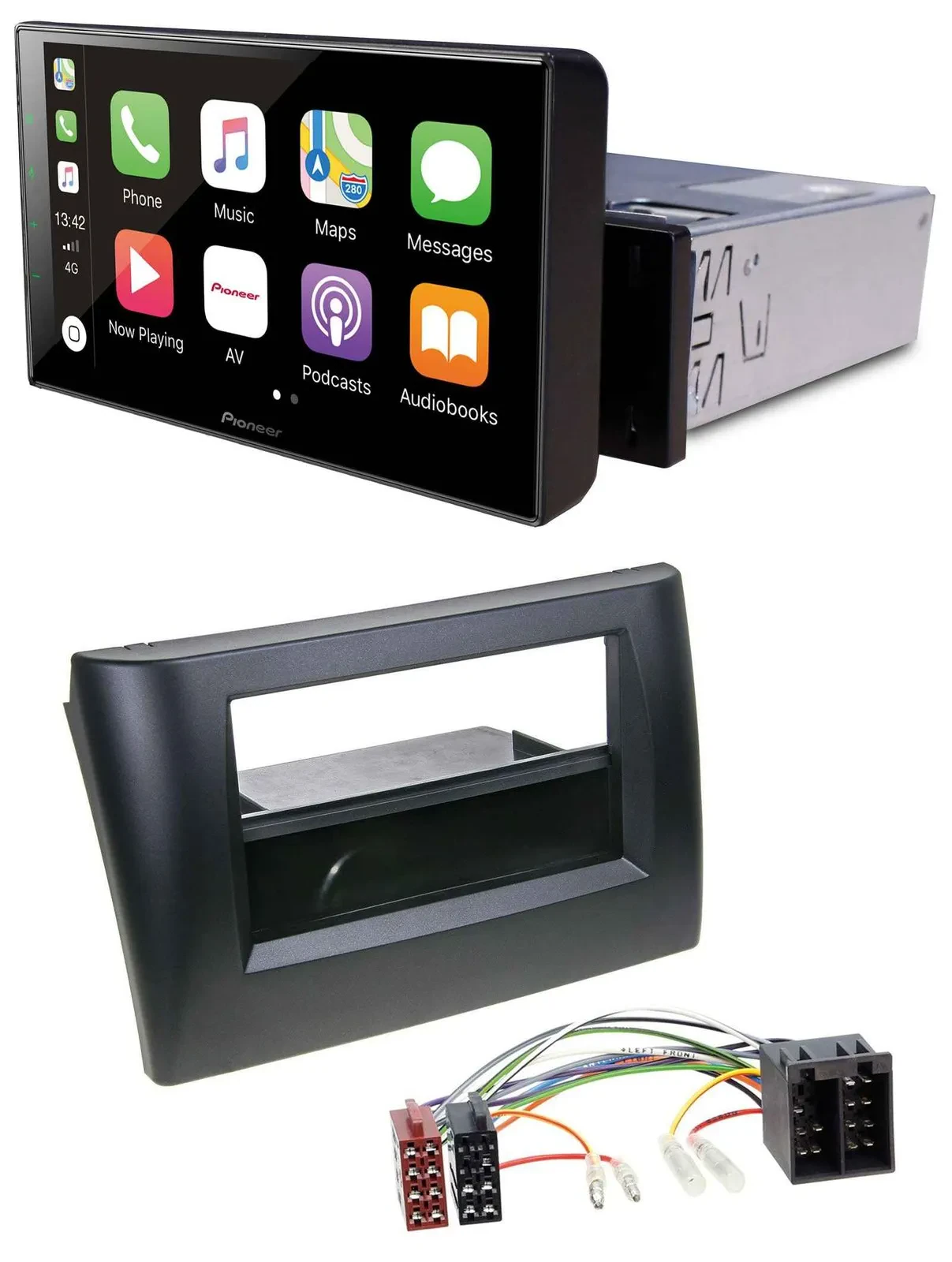 Pioneer Bluetooth MP3 DAB USB Autoradio für Fiat Stilo 192 01-08 Ablagefach