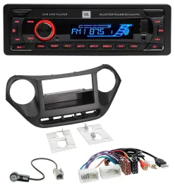 JBL AUX MP3 USB Bluetooth SD Autoradio für Hyundai i10 (ab 2013) AUX USB