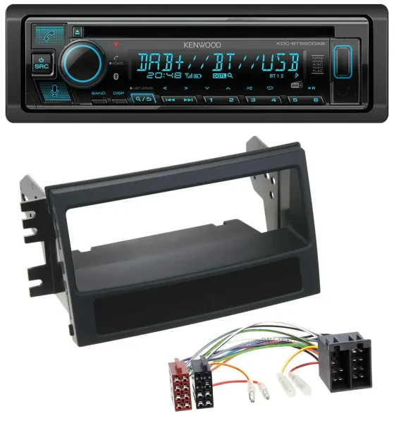 Kenwood Bluetooth DAB CD MP3 USB Autoradio für Kia Soul (AM, 2008-2011)