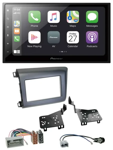 Pioneer MP3 Bluetooth DAB 2DIN USB Autoradio für Honda Civic US Modelle 2012-201