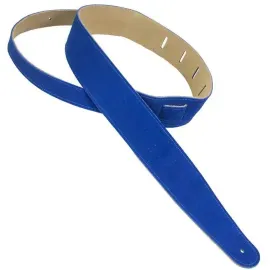 Henry Heller 2" Wide Capri Leather Blue Guitar Strap HBS2-BLU