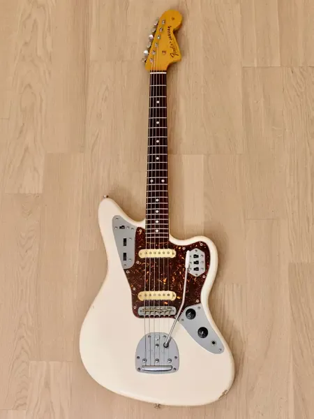 Электрогитара Fender Jaguar '62 Vintage Reissue JG66-75 SS Olympic White w/case Japan 1986