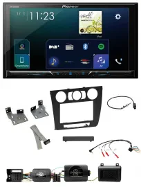 Pioneer Lenkrad Bluetooth USB 2DIN DAB Autoradio für BMW 1er PDC man. Klima E87/