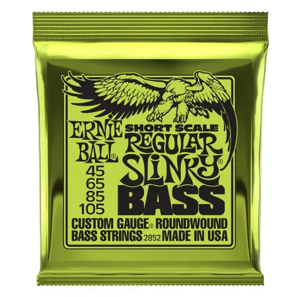 Струны для бас-гитары Ernie Ball 2852 Nickel Wound Short Scale Slinky Regular 50-105