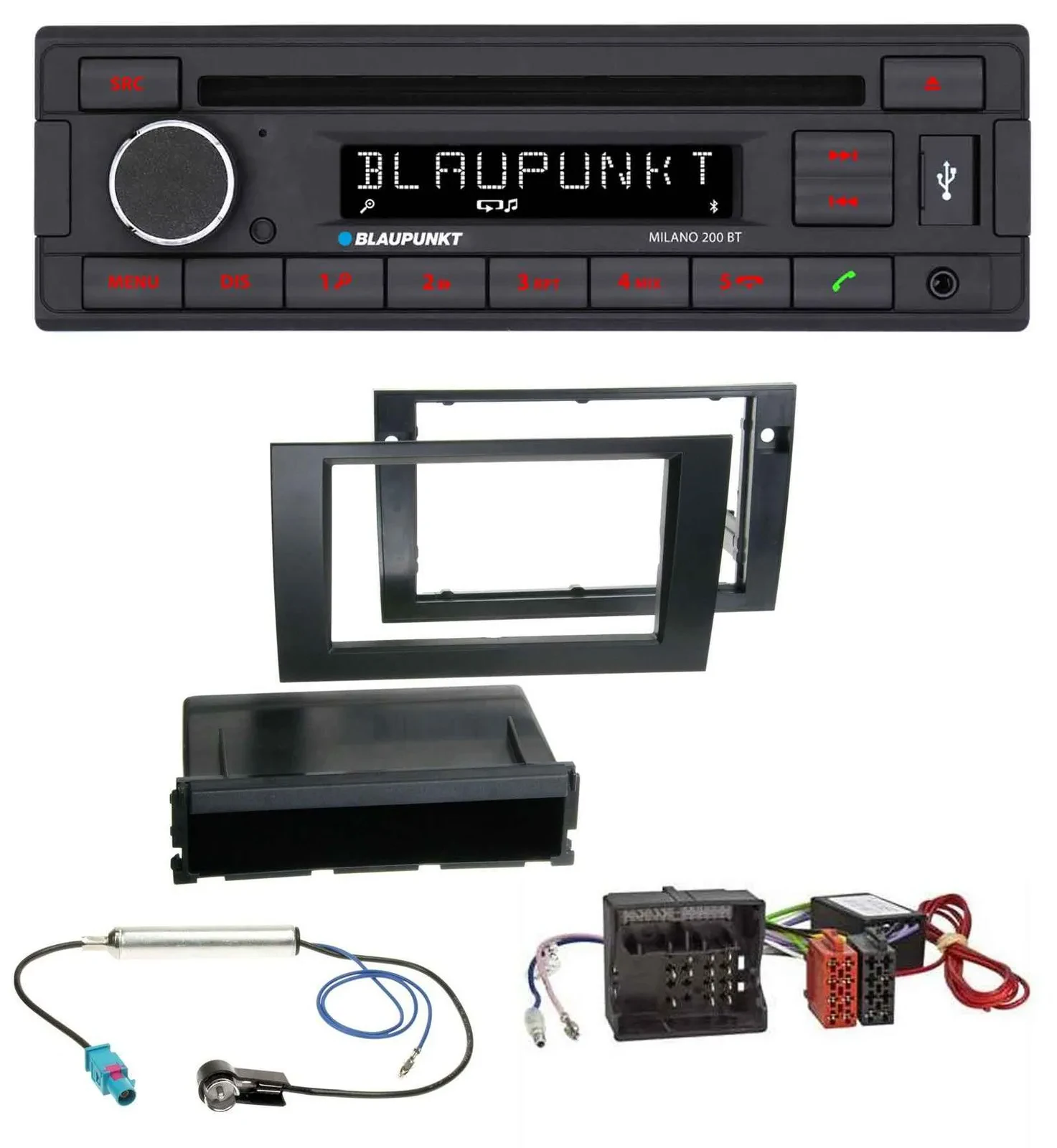 Blaupunkt MP3 USB CD Bluetooth AUX Autoradio für Audi A4 B7 04-08 Symphony Aktiv