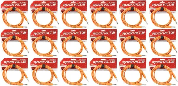 Коммутационный кабель Rockville RCTR110O Orange 3 м (18 штук)