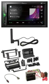Автомагнитола Pioneer 2DIN Bluetooth DAB AUX для BMW 3 Series E46 (2002–2006)