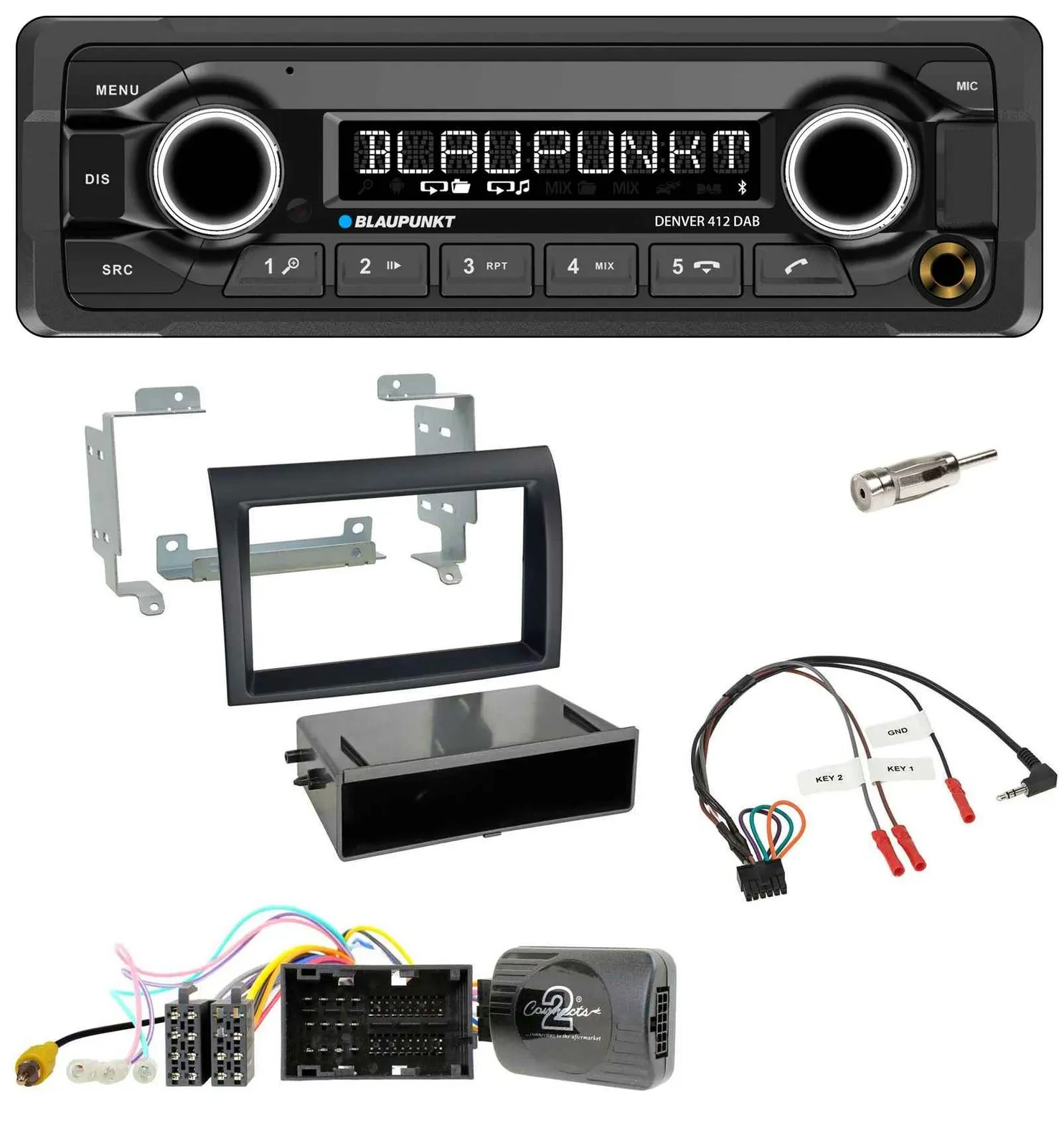 Blaupunkt Bluetooth DAB Lenkrad USB Autoradio für Citroen Jumper ab 14 Profivers